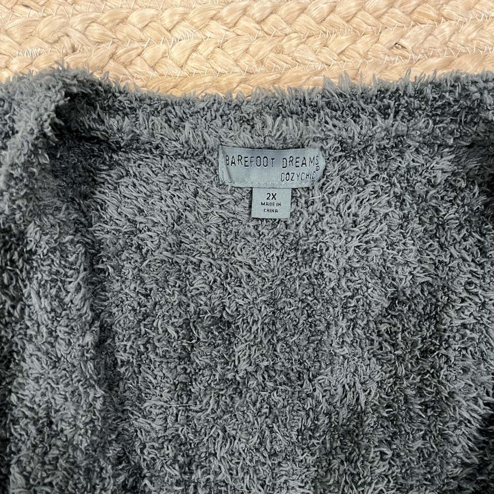Barefoot Dreams CozyChic Boardwalk Open Front Cardigan Shacket, Super Soft - Picture 5 of 7